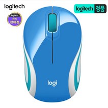 로지텍코리아 무선 미니 마우스, M187, 터키 블루