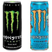몬스터 에너지 2종 혼합 355mlx24캔 1세트 그린 12캔+망고로코 12캔 안심포장 에너지음료, 24캔, 355ml
