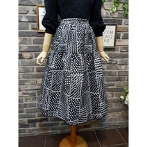 퐁당 / (무료배송)도트 멀티 패턴 자가드 스커트