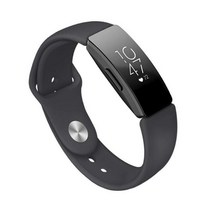 Fitbit Inspire hr 스마트 워치용 소프트 실리콘 교체 밴드 팔찌용 손목 스트랩 스타일리시, Black_L