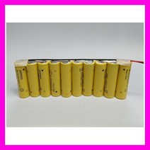 니카드충전지 니카드 600AA-10N(12V 600mAh)R+출력선 니카드조립작업, 1개