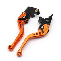 짧은/긴 브레이크 클러치 레버 스즈키 AN 650 Burgman 2003-2019 오토바이 액세서리, 09 Short orange