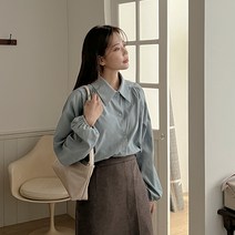 리엔느 피치 셔링 블라우스 68065 빅사이즈 여성의류