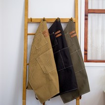 캔버스 카페앞치마 바리스타 목공 앞치마 3color, 브라운, 1개