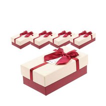 에이비엠코리아 리본 선물상자, 베이지, 5개입