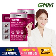 GNM 코큐텐11 2박스 (2개월분) 코엔자임Q10 비오틴 비타민B 아연, 단일속성