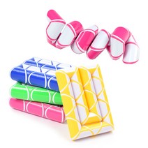 스네이크큐브 매직 큐브 블럭 미니 척척이 장난감 도형돌리기 특이한 신기한 큐부 뱀 다이소, 4-1. 원형 고급형 / 레드