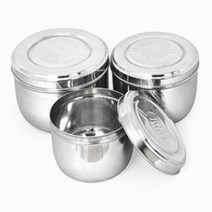 GY 스텐 입밥통 소 16cm 위생 스텐 냉장고 밥통 반찬통 김치통 밥보관 용기
