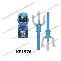 KF1570 파워 레인저 애니메이션 브릭 미니 액션 장난감 피규어 레드 워리어 마이티 모르핀 블록, [07] KF1576