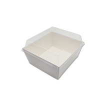[직] 직사각 샌드위치 트레이 DRP-5 백색 박스/500세트 (뚜껑포함 세트발송)