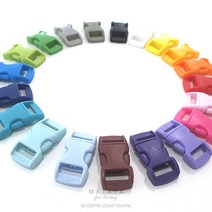 마크라메 재료 10mm 버클 소원팔찌버클 파라코드버클 부자재(20colors), PB-06