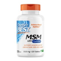 닥터스베스트 MSM 엠에스엠 옵티 opti 1500mg 120타블렛 식이유황, 120정, 1개