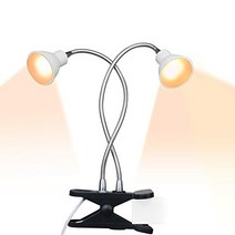 ACKE-Grow-Light-Plant-Light Sunlike Gooseneck Growing Lamps Dual Head with Clamp for Indoor Plants…, 1, 12w