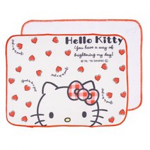 제이슨 식탁매트 블라썸 (중) 6세트 테이블커버 깔게 깔개 장식 코르크 매드 데코 용품496473 L5, 헬로키티 레드하트 키친 매트 48