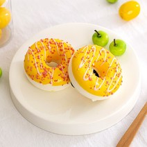 딸기 크런치 링 도넛 모형 1P-부페 음식점 브런치카페 카페장식 주방장식 키친데코 마그네틱 음식모형 마그넷 촬영 소품