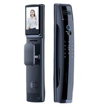 전자동 지문 인식 얼굴 지능형 도어락 눈에 보이는 고양이 암호 잠금 장치 가정용, 01 Standard version