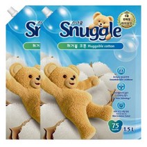 스너글 초고농축 섬유유연제 허거블 코튼 리필, 1.5L, 3개