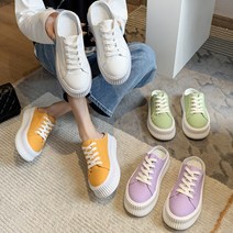 홀리버니 키높이 뮬 스니커즈 여성 5cm 통굽 운동화 블린183