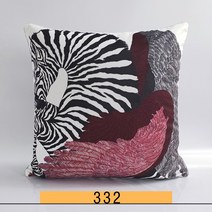 명품 럭셔리 H로고 쿠션 45cm 슈발도리앙 고급 미용실 거실 안방 호텔 북유럽 인테리어 쇼파 말 쿠션, BF