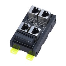 RJ45 네트워크 포트 터미널 블록 케이블 8 핀 2/3/4/5/6 홀 허브 스위치 직렬 신호 변환기 RS232 RS485, 03 4 port