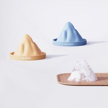 iceberg 디자인 아이스 큐브 트레이 재사용 가능한 실리콘 아이스 큐브 몰드 식품 학년 무료 제빙기 이동식 뚜껑 포함 주방 가제트, 초록