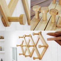 데코하우스 자바라 옷걸이 벽걸이, 1개, 납작형_라이트 베이지 (자바라)