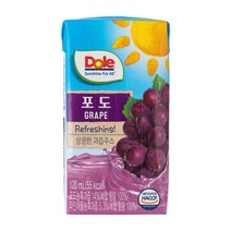 Dole 상큼한 과즙주스 포도 120ml, 64개