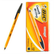 BIC 빅볼오렌지화인 12개입 0.7mm, 흑색, 5세트