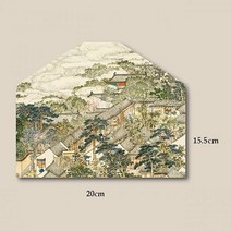 빈티지 중국 스타일 봉투 레트로 장남 전통 회화 컬러 안감 패턴 블랙 선물 초대장 커버 다양한 색상, E-Color lining