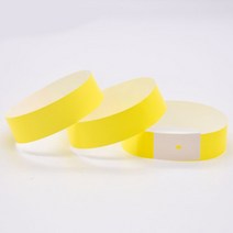 손목 티켓 입장 팔찌 입장권 종이 형광노랑 10매