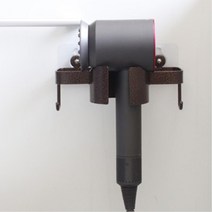 철제 드라이기 랙 드라이어 걸이 거치대 부착형, 화이트