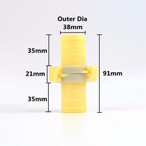 퀵커플러 1PC 외경 25mm 100mm 가든 호스 퀵 도킹 플라스틱 커넥터 플렉시블 조인트 스냅, O.D 40mm, 03 O.D 40mm_01 1Pc