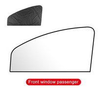 햇빛가리개 유니버설 마그네틱 자동차 차양 반사 실버 천 선 스크린 전면 후면 창 그늘 커버 여름 커튼 바이저, [02] Front Right