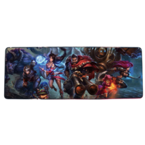 롤 LOL 디자인 마우스 패드 79종 시리즈 리그 오브 레전드 장패드 3mm 두께, 800x300mm + 3mm개, 마룬 스트라이크
