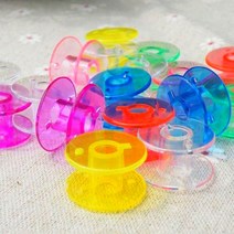 보빈 50Pcs 투명 재봉틀 스풀 바느질 실패 미싱 북알, 퍼플 BL07701
