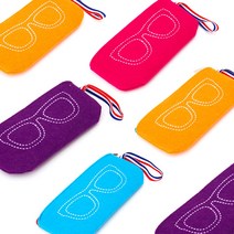 더브릴레 소프트 지퍼 케이스 파우치 휴대용 선글라스집 안경집 4개 세트