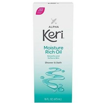 Alpha Keri Shower & Bath 모이스처 리치 오일 473 2ml(16온스) (3팩) 미국직송 279089