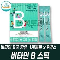 비타민 B군 맞춤영양제 필수비타민 비타민BC 시니어 온가족 건강식품 니아신 판토텐산 어린이건강식품 엽산 티아민 리보플라빈 나이아신, 1개월분 9박스, 9개
