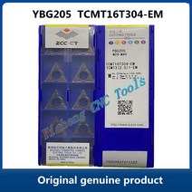 Free Shipping ZCC CT YBG202 TCMT16T304-EM 10pcs Carbide erts CNC Turning Tool Lathe Cutter, 02 YBG202