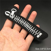 와펜 패치 자수 열접착 흑백 자수 패치 줄무늬 의류 아플리케 철 스티커 바느질 Diy 장식 배지 태극기 리폼 캐릭터 밀리터리 알파벳, 5 PK-0057