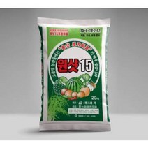 원샷15비료 20kg 완효성 지효성 고추 마늘 복합비료 밑거름 거름 텃밭 식물비료 영양제, 1개