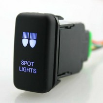 자동차 LED 라이트 스위치 푸시 버튼 도요타 타코마 F-J 크루저 러너 하이랜더 라이트 스위치 푸시 버튼, 스포트라이트