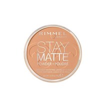 Rimmel London Stay Matte 롱래스팅 프레스드 파우더 투명 [001] 13.9g(0.49온스) (1팩) (포장은 다를 수 있음) Rimmel 스토어 방문하기, Pack of 1, 누드