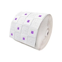 1m 길이 3D 벽돌 벽 스티커 자체 접착 방수 벽지 어린이 방 침실 주방 DIY 장식 집, 30 White Purple_01 70x100cm
