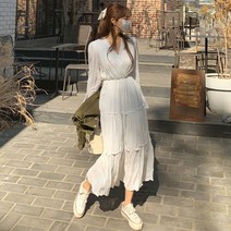 떳다그녀 네아프 캉캉 롱 원피스