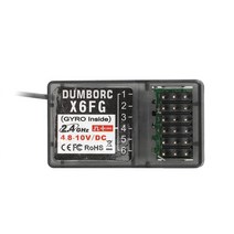 RC서보 아두이노서보모터 rc 서보 dumborc x6fx6fgx6dcx6dcg 2.4g 6ch 무선 제어 시스템 수신기 x4 x5 x6 x6p 송신기 rc 자동차 보트, x6fg 수신기