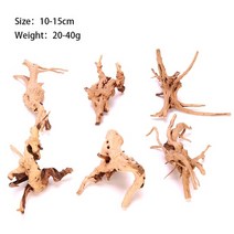일자 잔가지 그루터기 유목 1 82035 나무 물고기 큰 크기 탱크 자연 나무 줄기, 10-15cm