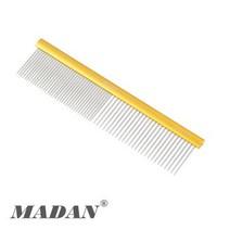 마단 표준콤 학원용콤 Comb 강아지빗 일자빗 모든견종 가능, 7.5인치 19Cm 칼라콤 MAC-190V Gold