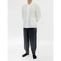 생활한복 개량한복 7부 줄무늬 상하의 세트 남자 남성 여름 40년 전통 국내제작 면 100% 계량 한복