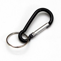 카라비너 카라비나 등산고리 열쇠고리 5.0x2.5cm 후크, 블랙